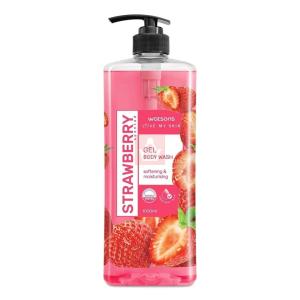 Watsons Strawberry Gel Body Wash 1000mkl Squire